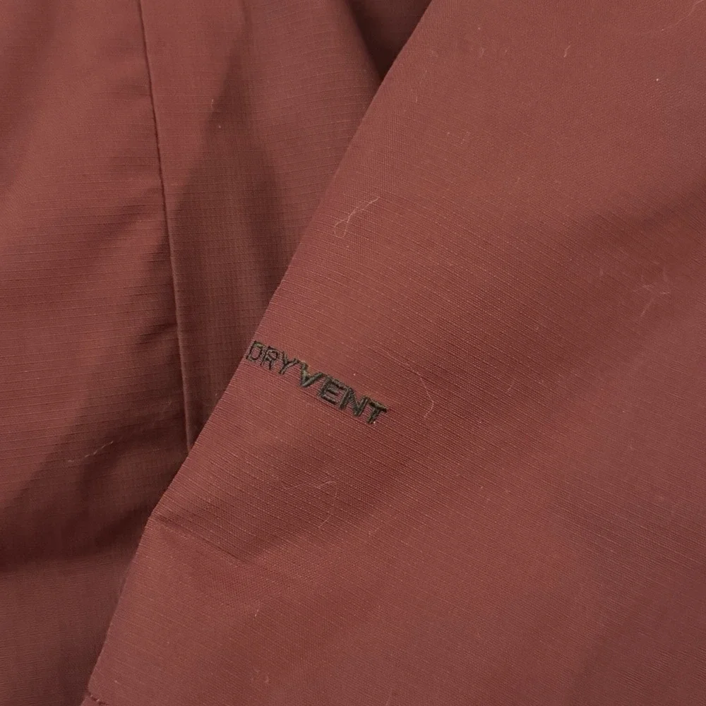 The North Face DryVent Hooded Waterproof Jacket Burgundy Black Men's Large
